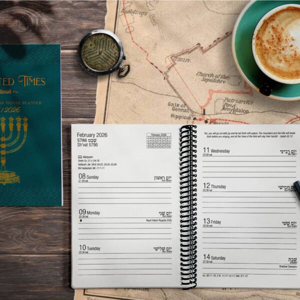 2026 / 5786 Horizontal Planner (UK)